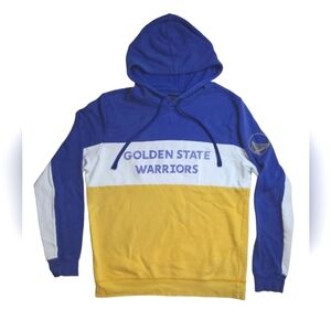JUNK FOOD Golden State Warriors Hoodie Clothing Blue Gold Retro Men's Size LARGE